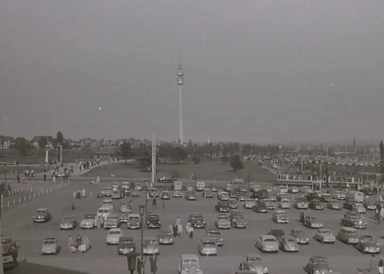 Florian-Turm während der Bundesgartenschau 1959