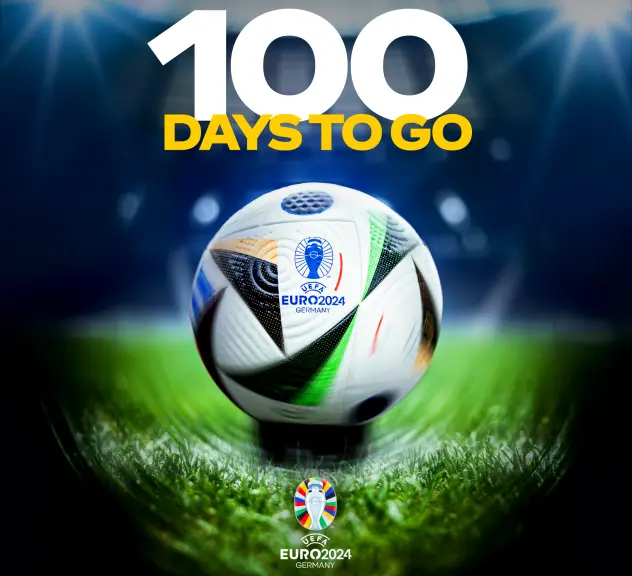 Nur noch 100 Tage bis zur Fußball-Europameisterschaft der Männer.