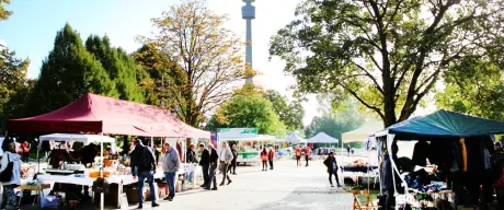 Der Flo(h)rian-Flohmarkt im Westfalenpark Dortmund.
