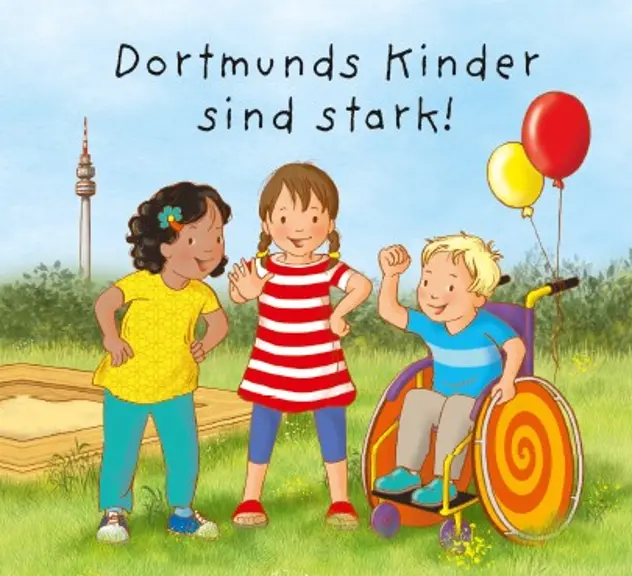 Cover des Minibuchs „Dortmunds Kinder sind stark“