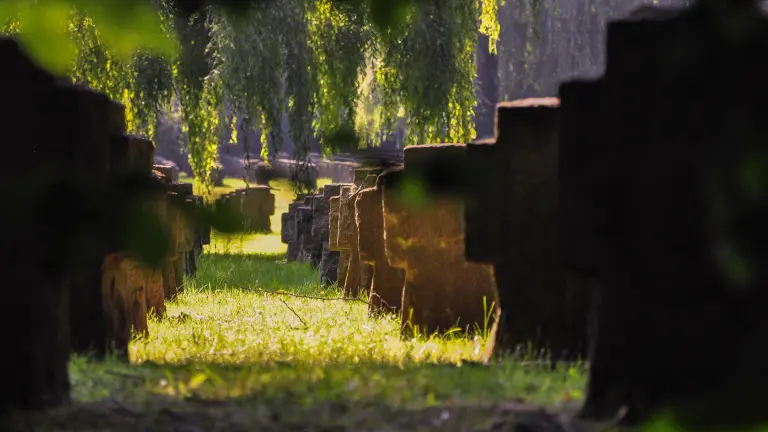 Grabsteine auf dem Aplerbecker Friedhof