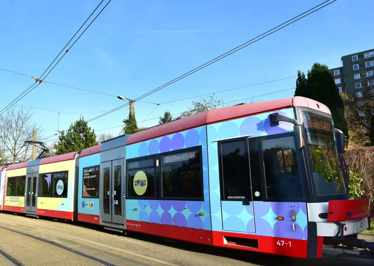 Die Stadtbahn informiert über innovative Projekte aus Dortmund. 