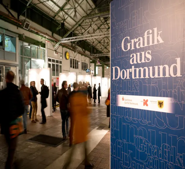 Ausstellungsposter der "Grafik aus Dortmund" im Kulturort Depot