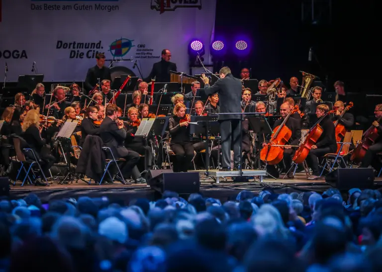 Die Dortmunder Philharmoniker auf der Bühne