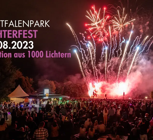 Das Lichterfest im Westfalenpark.