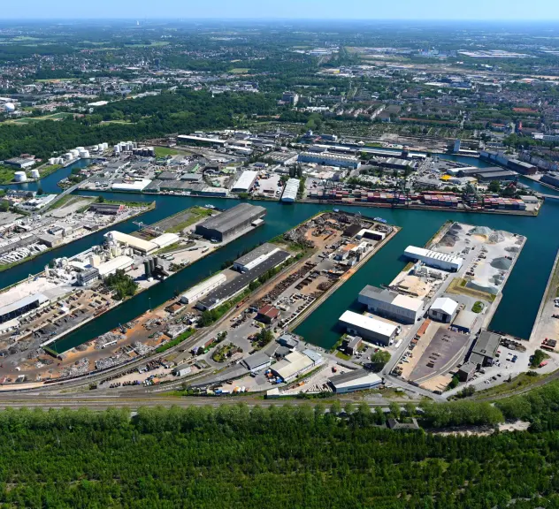 Luftbild Dortmunder Hafen
