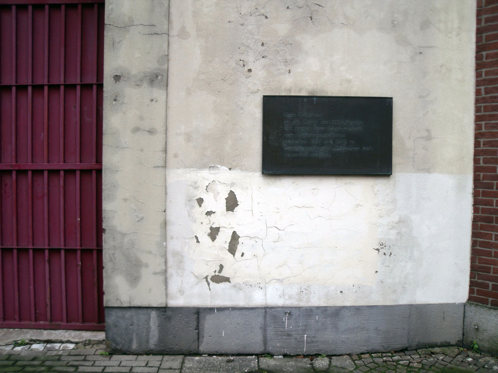 Gedenktafel für die Opfer der NS-Justiz