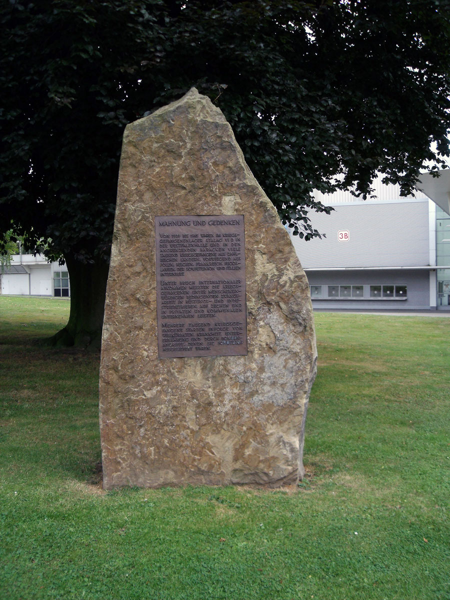 Gedenkstein Kriegsgefangenenlager Stralag VI D