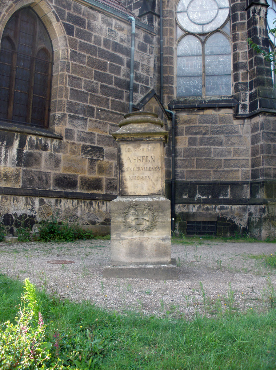 Kriegerdenkmal in Asseln, Gefallene 1864, 1870-1871