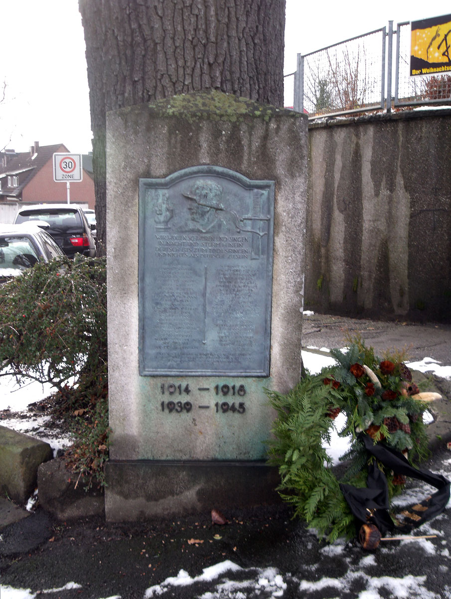 Kriegerdenkmal in Rahm, Gefallene 1914-1918 und 1939-1945