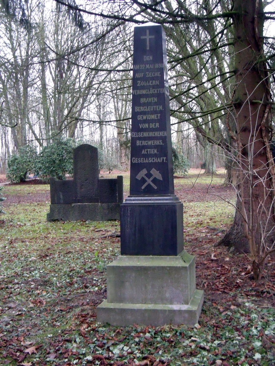 Denkmal für die Opfer des Grubenunglücks am 22.5.1898