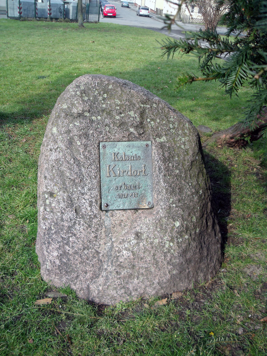 Gedenkstein für die Kolonie Kirdorf