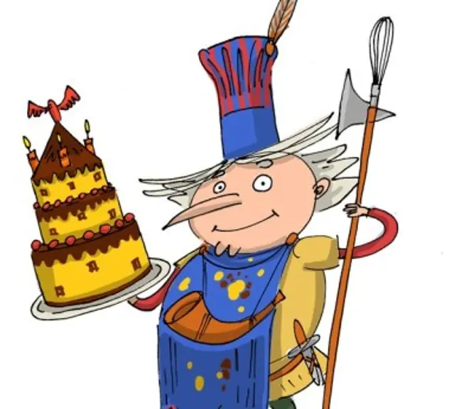 Arthur mit Kuchen
