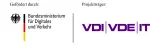 Logokombination Bundesministerium für Digitales und Verkehr sowie VDI VDE IT