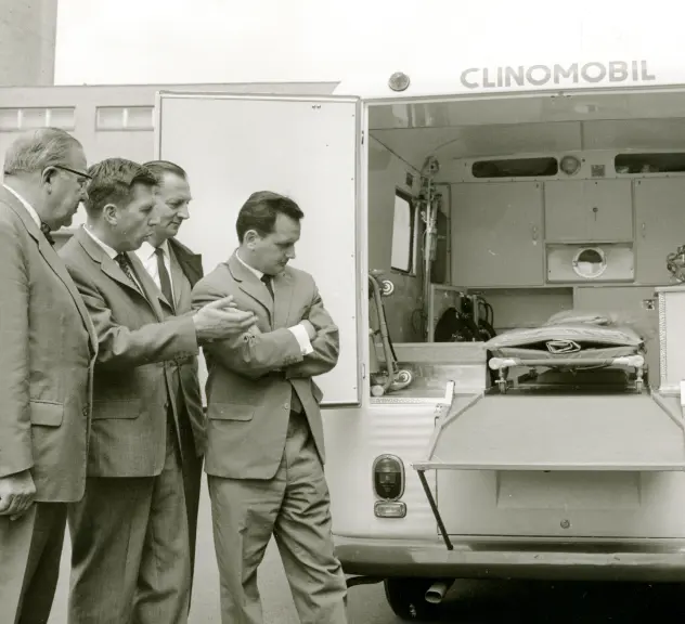 Vorstellung des Clinomobils im jahre 1964