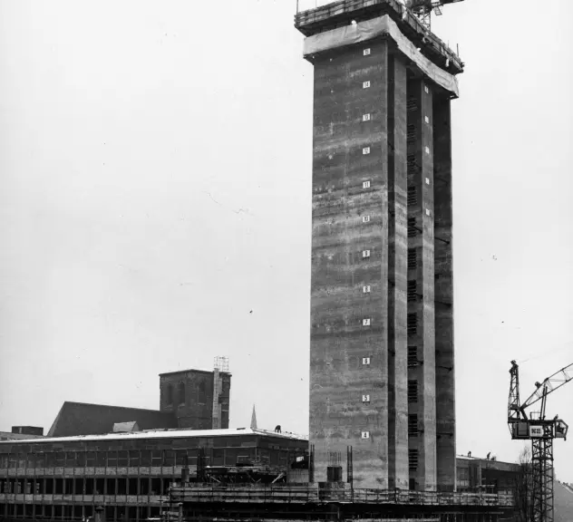 Freistuhl 2 1967 im Bau, Ansicht von Nordosten