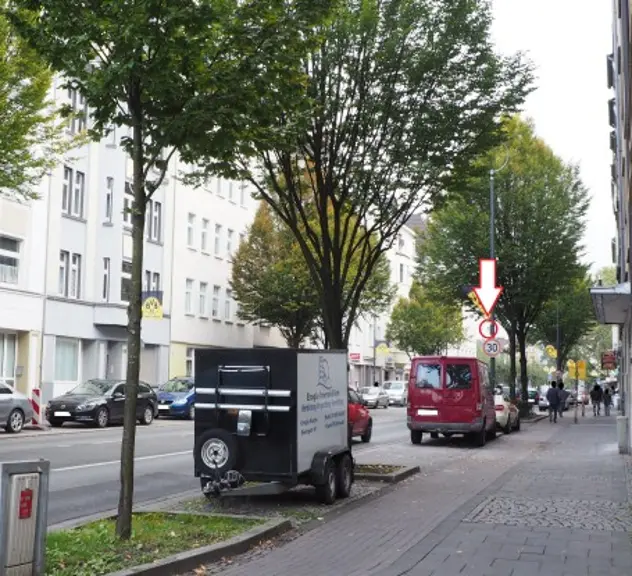Die Messstation in der Borsigstraße in Dortmund.